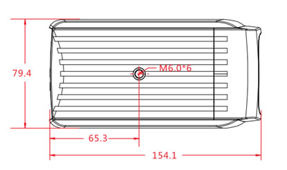 1080P 20x zoom box IP camera size 